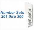 Numbers 201 - 300 Portrait
