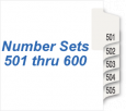 Numbers 501 - 600 Portrait