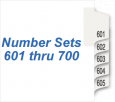 Numbers 601 - 700 Portrait