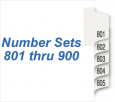 Numbers 801 - 900 Portrait