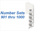 Numbers 901 - 1000 Portrait
