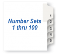 Numbers 1 - 100 Portrait