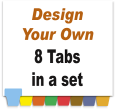 Design Your Own Index Tabs<br>8 Tabs per Set