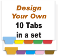 Design Your Own Index Tabs<br>10 Tabs per Set