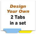 Design Your Own Index Tabs<br>2 Tabs per Set