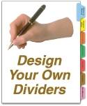 <h3>Create Your Own<br>Custom Chart Dividers</h3>Choose Tabs per Set