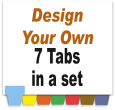 Design Your Own Index Tabs<br>7 Tabs per Set